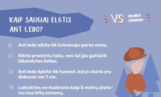 Būkite atsargūs - žiemos pavojai 