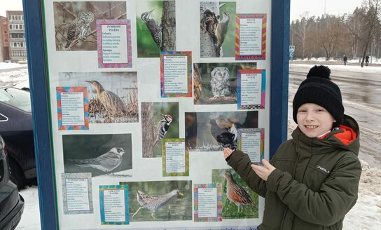 Projekto „Pažink mus ir saugok“ rezultatas – išleisti plakatai  apie nykstančias gyvūnų rūšis...