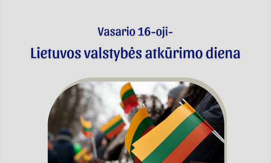 Meras Erlandas Galaguz sveikina Lietuvos valstybės atkūrimo proga!