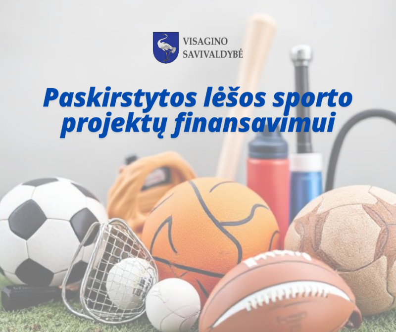 Paskirstytos lėšos sporto projektų finansavimui
