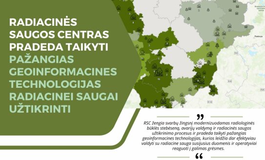 Radiacinės saugos centras diegia pažangias technologijas