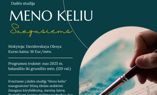 Neformaliojo suaugusiųjų švietimo ir tęstinio mokymosi programa "Meno keliu"