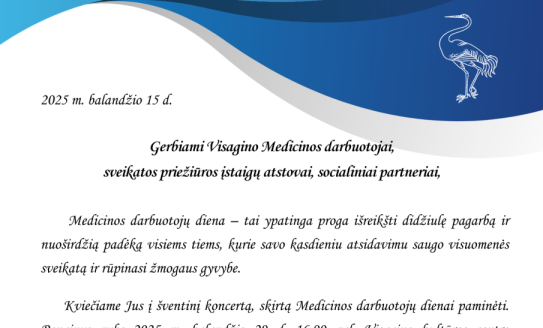 Su pagarba ir padėka – šventė Visagino medicinos bendruomenei