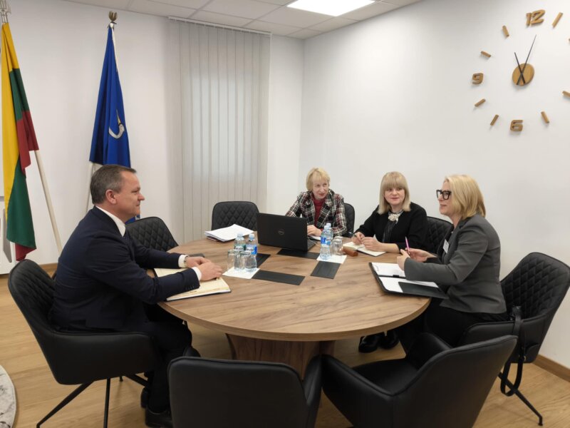 Susitikimas su „Gerosios vilties“ progimnazijoje vykdomo išorinio vertinimo komandos vadove
