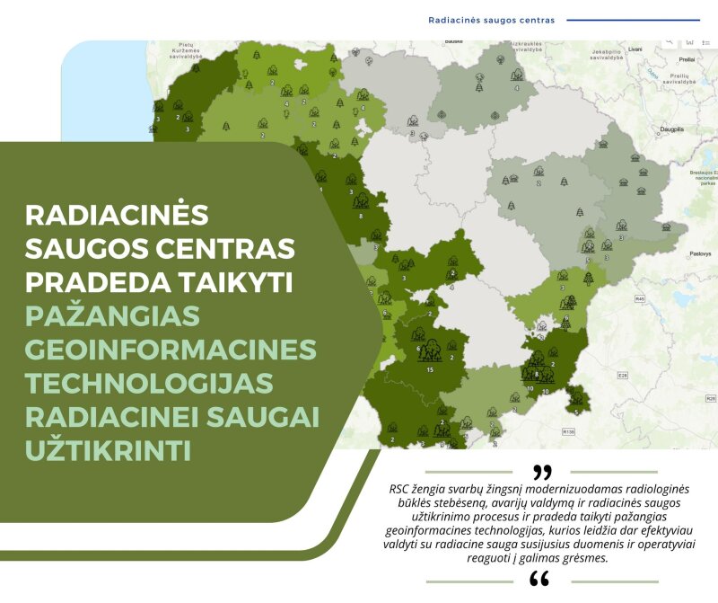 Radiacinės saugos centras diegia pažangias technologijas