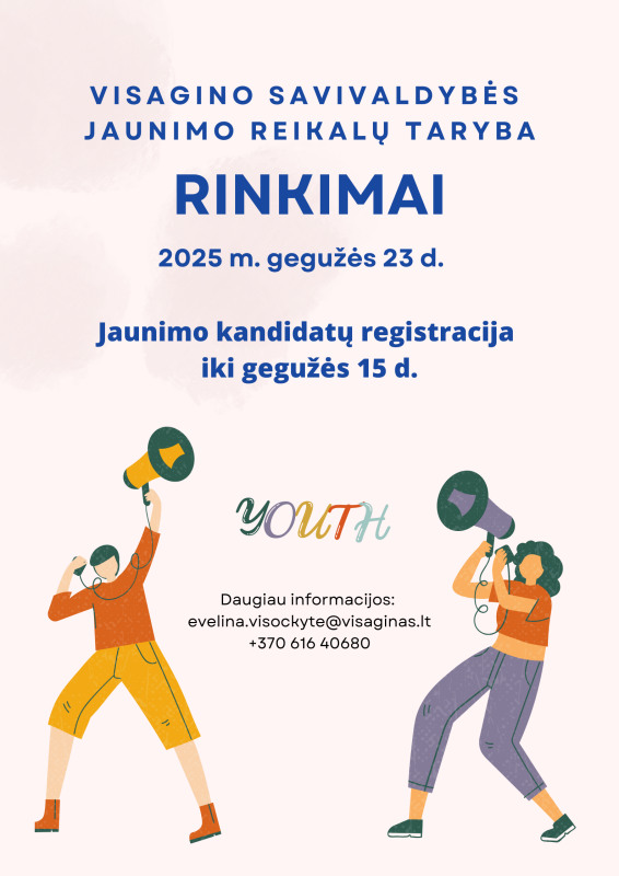 Jaunimo atstovų į Visagino savivaldybės jaunimo reikalų tarybą rinkimai
