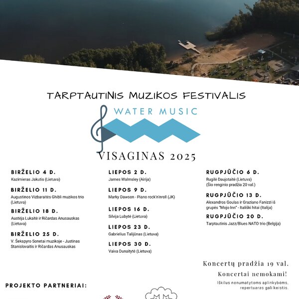 Tarptautinis muzikos festivalis „Water Music“ | Visaginas 2025