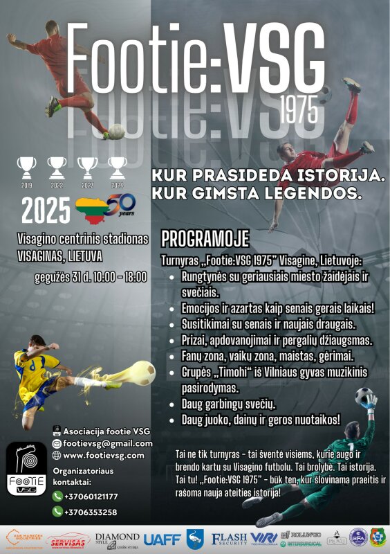Vis arčiau ir arčiau „Footie: VSG 1975“, kurio laukėme visus metus!