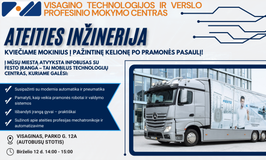Ateities inžinerija: kviečiame mokinius į pažintinę kelionę po pramonės pasaulį!