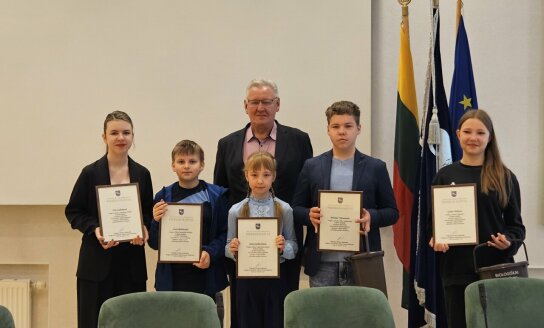 Visagino savivaldybėje apdovanoti „Atliekų kultūros" egzamino nugalėtojai