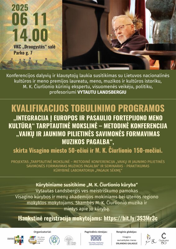 Kviečiame į kvalifikacijos tobulinimo programos Tarptautinę mokslinę – metodinę konferenciją
