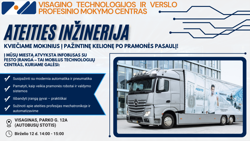 Ateities inžinerija: kviečiame mokinius į pažintinę kelionę po pramonės pasaulį!
