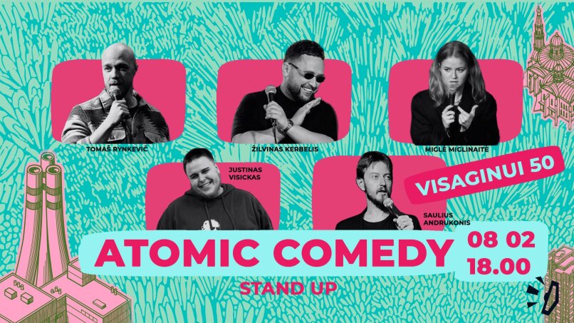 Paveikslelis, susijęs su Atomic Comedy | Visagino erdvių festivalis