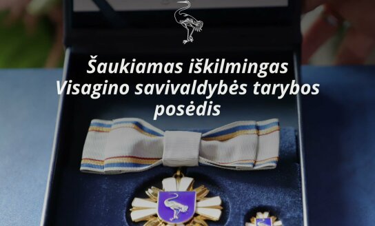 Rugpjūčio 9 d. įvyks iškilmingas Visagino savivaldybės tarybos posėdis