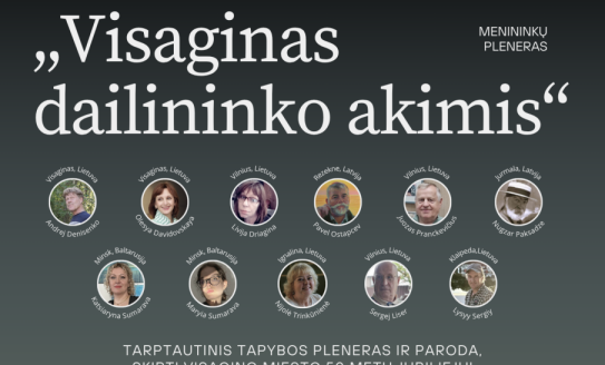 Visagine 50-mečio proga rugpjūčio 2–7 dienomis vyks tarptautinis tapybos pleneras