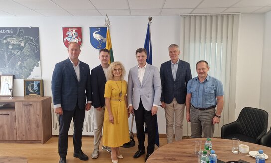 Visagino savivaldybėje lankėsi Giedrimas Jeglinskas