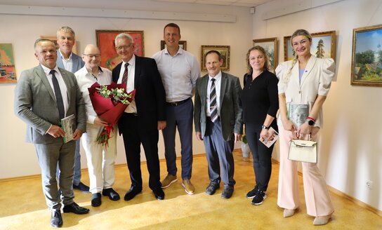 Savivaldybės vadovai dalyvavo Česlovo Juršėno knygos pristatyme