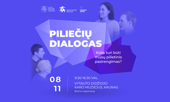Kviečiame į diskusiją „Piliečių dialogas: koks turi būti mūsų pilietinis pasirengimas?“