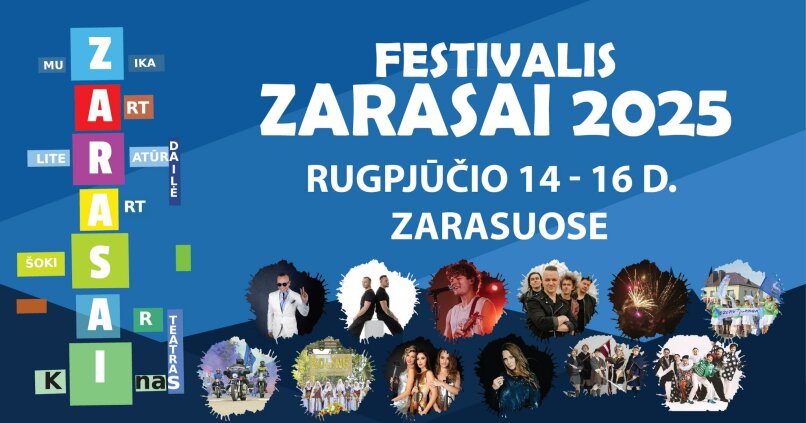 Paveikslelis, susijęs su Zarasų miesto šventė – festivalis „Zarasai 2025“