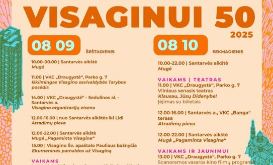 Visaginui – 50! Šventė, kurios negalima praleisti!