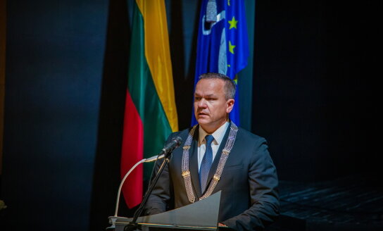 Šiuo metu vyksta iškilmingas Visagino savivaldybės tarybos posėdis