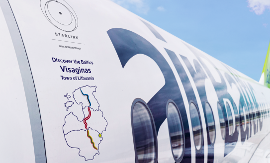 Jau nuo šiandien „airBaltic“ orlaivis su Visagino vardu pradeda savo keliones!