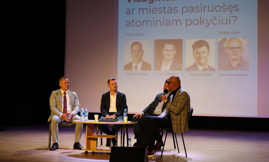 Įkvepianti diskusija Visagine – apžvelgta miesto ateitis ir branduolinės energetikos potencialas