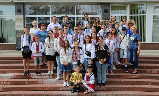 Merą aplankė vaikai iš Ukrainos