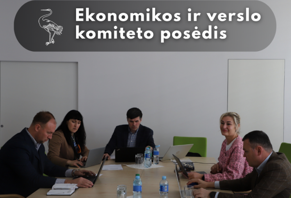 EKONOMIKOS IR VERSLO  komiteto posėdis