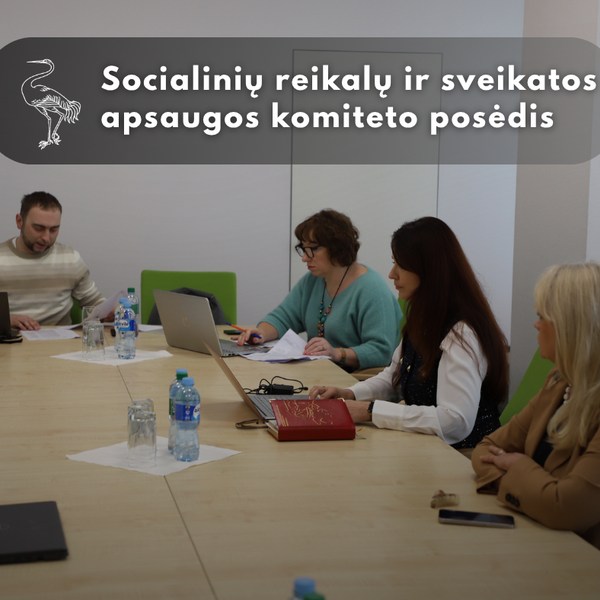 SOCIALINIŲ REIKALŲ IR SVEIKATOS APSAUGOS komiteto posėdis
