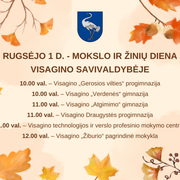Mokyklos kviečia visus šventiškai pasitikti naujuosius mokslo metus!
