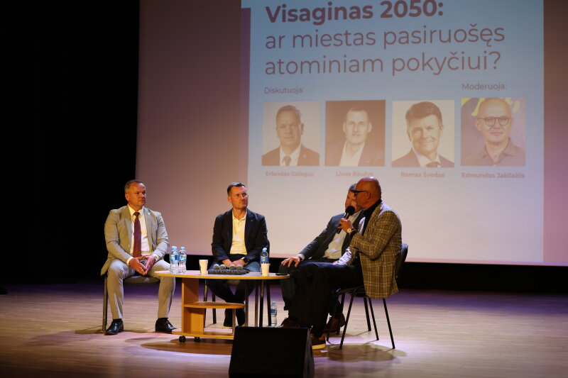 Įkvepianti diskusija Visagine – apžvelgta miesto ateitis ir branduolinės energetikos potencialas