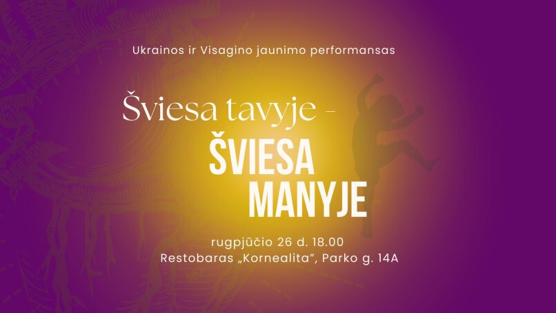 Paveikslelis, susijęs su Šviesa tavyje - šviesa manyje | Ukrainos ir Visagino jaunimo performansas