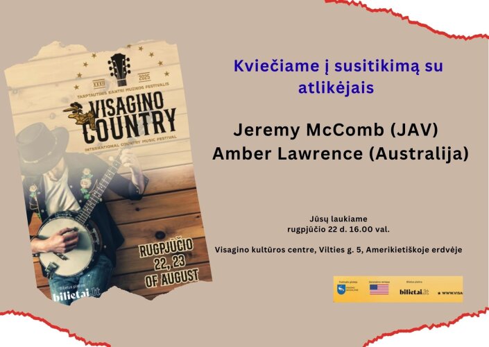 Paveikslelis, susijęs su Tarptautinis „Visagino Country 2025” muzikos festivalis jau čia pat!