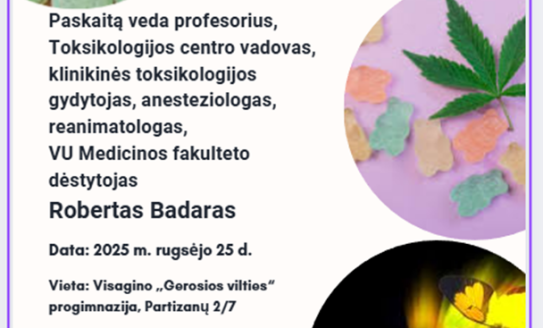 Paskaita „Naujos psichoaktyviosios medžiagos – ką renkasi Z karta“ | prof. dr. Robertas Badaras