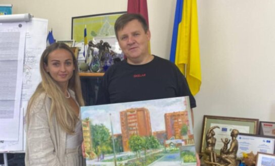 Ukrainiečius pasiekė simbolinė dovana iš Visagino