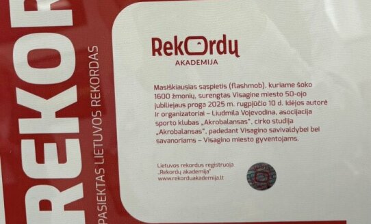 Visagino miesto muziejuje – reikšmingo sertifikato įteikimas ir parodos atidarymas
