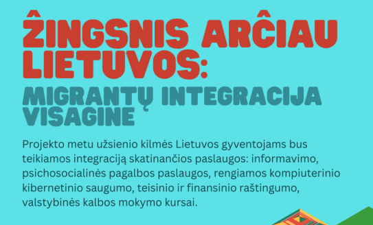 Pradėtas projekto „Žingsnis arčiau Lietuvos: migrantų integracija Visagine“ įgyvendinimas