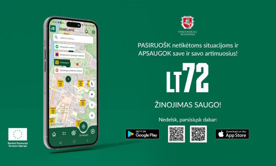 LT72 – Lietuvos pasirengimo ekstremaliosioms situacijoms interneto svetainė