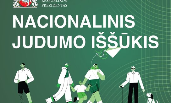 LR Prezidento inicijuotas Nacionalinis judumo iššūkis – sugrįžta!