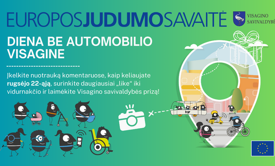 Kviečiame minėti „Darnaus judumo savaitę“ kartu su visa Europa!
