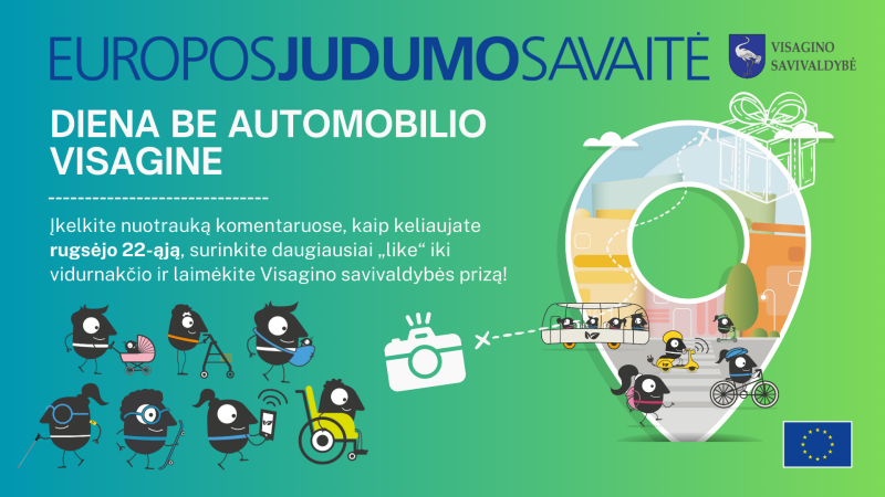 Kviečiame minėti „Darnaus judumo savaitę“ kartu su visa Europa!