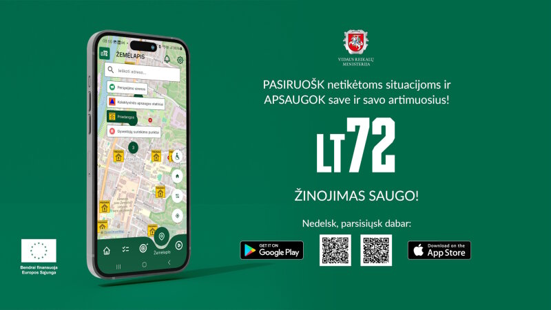 LT72 – Lietuvos pasirengimo ekstremaliosioms situacijoms interneto svetainė