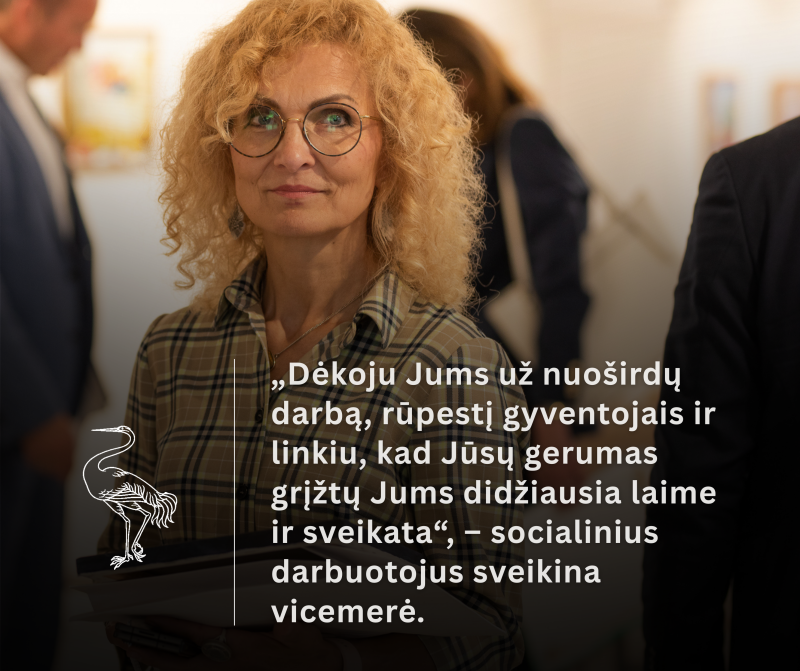 Vicemerė: stengiamės pasirūpinti visomis socialinėmis grupėmis