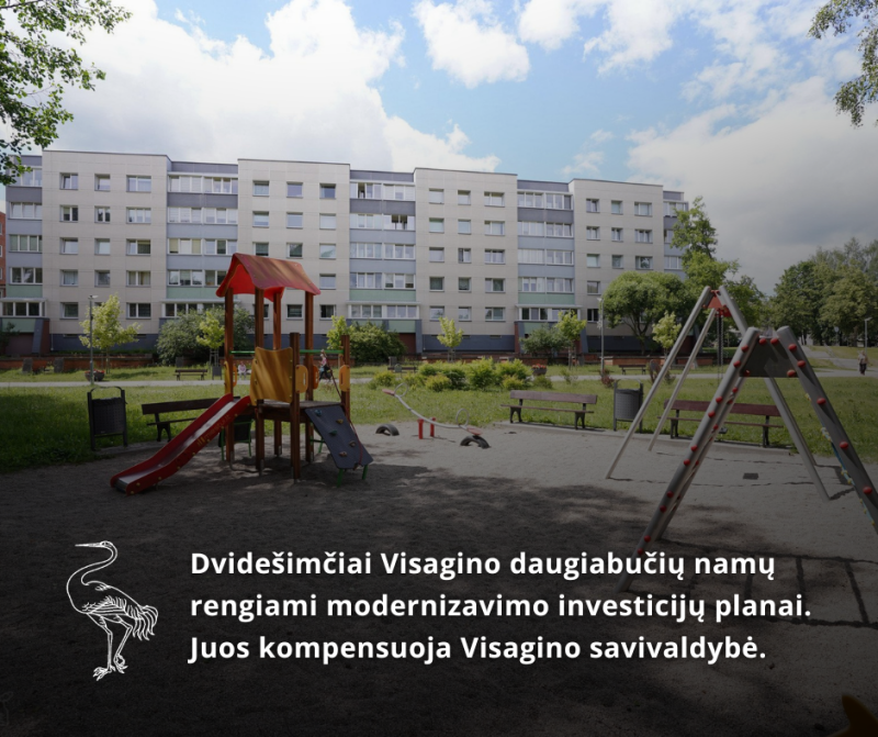 Dvidešimčiai Visagino daugiabučių namų rengiami modernizavimo investicijų planai