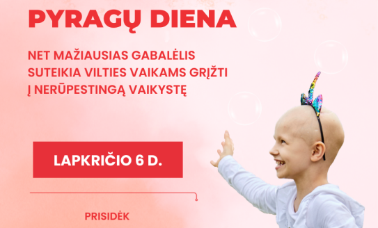 Kviečiame minėti Pyragų dieną kartu su paramos ir labdaros fondu „Mamų unija“