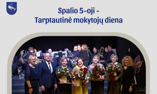 Spalio 5-oji - Tarptautinė mokytojų diena