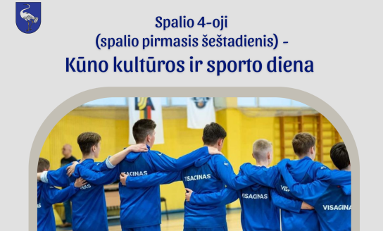 Spalio 4-oji – Kūno kultūros ir sporto diena (spalio pirmasis šeštadienis)
