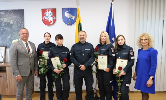 Visagino savivaldybės mero priimamajame lankėsi Visagino „angelai sargai“
