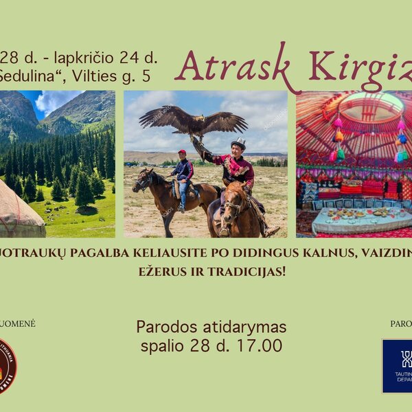 Fotografijų paroda apie Kirgiziją - atidarymas spalio 28 d. 17.00 val.